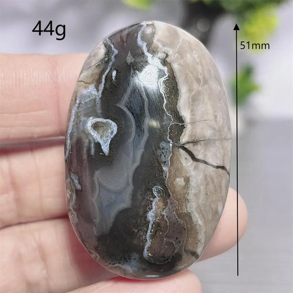 Fire Agate Palm Stone-ToShay.org