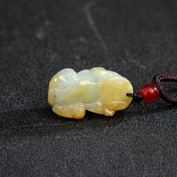 Yellow Jade Pixiu Pendant-ToShay.org