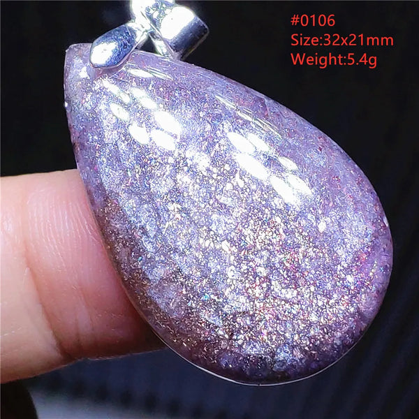 Blue Blood Red Lolite Pendant-ToShay.org