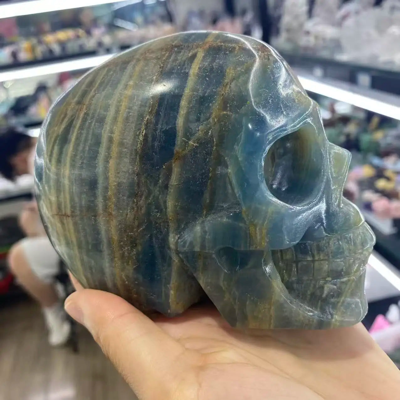 Blue Lux Crystal Skull-ToShay.org