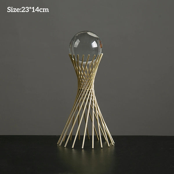Gold Crystal Ball Stands-ToShay.org
