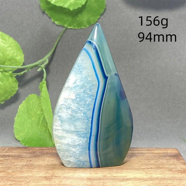 Blue Striped Agate Torch-ToShay.org