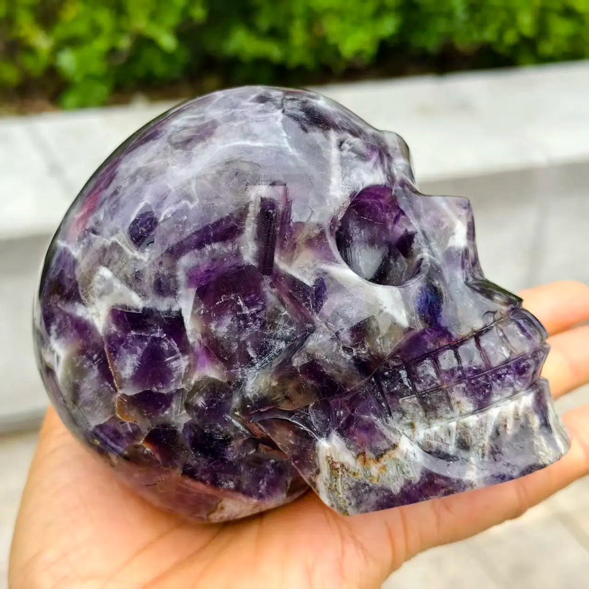 Purple Dream Amethyst Skull-ToShay.org