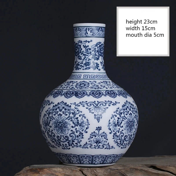 Blue White Ceramic Vase-ToShay.org