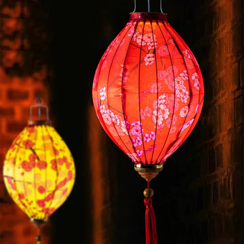 Flower Pattern Silk Lantern-ToShay.org