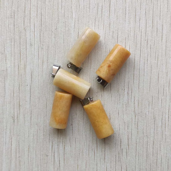 Mixed Crystal Cylinder Pendants-ToShay.org