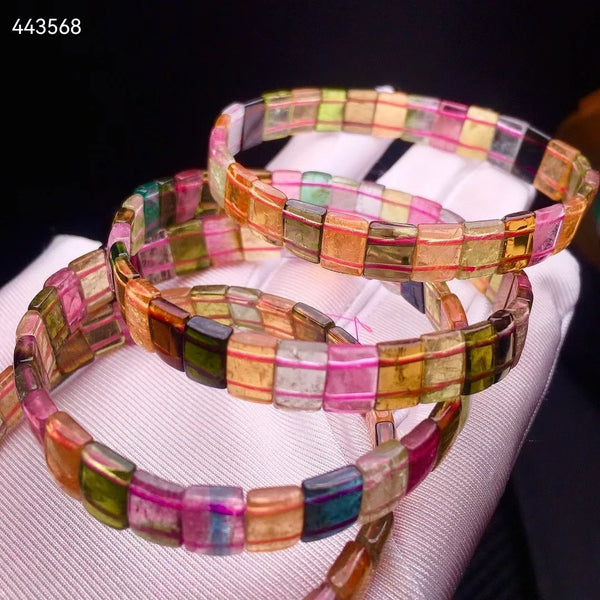 Yellow Red Tourmaline Bracelet-ToShay.org