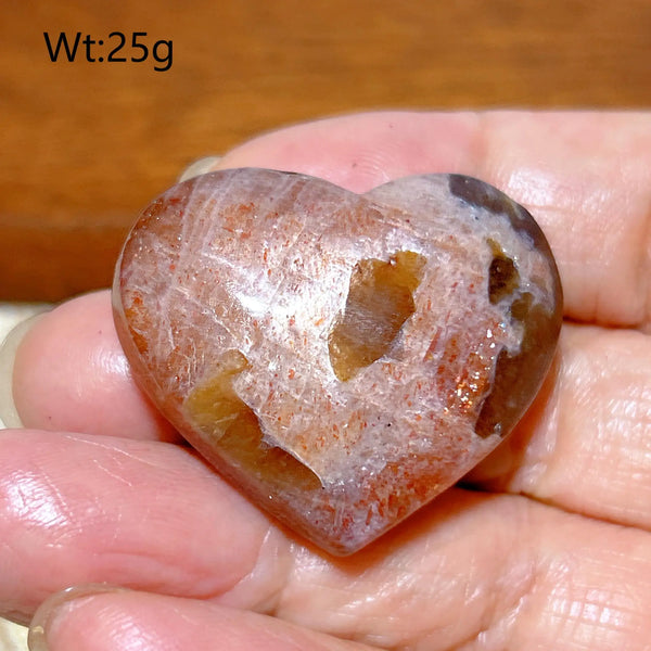 Orange Sunstone Heart-ToShay.org