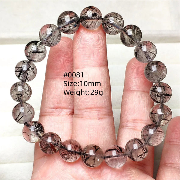 Black Rutilated Quartz Bracelet-ToShay.org