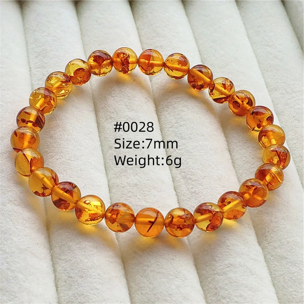 Yellow Amber Bead Bracelet-ToShay.org
