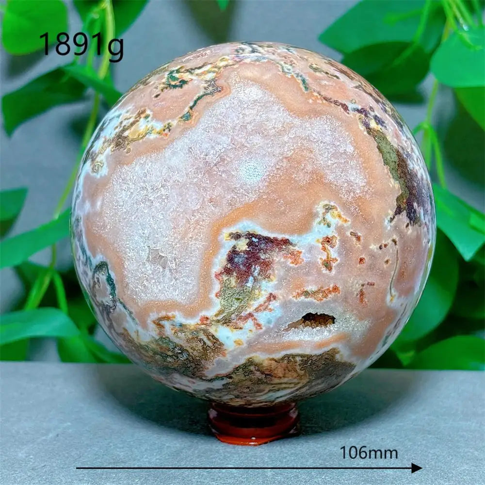 Green Moss Agate Ball-ToShay.org