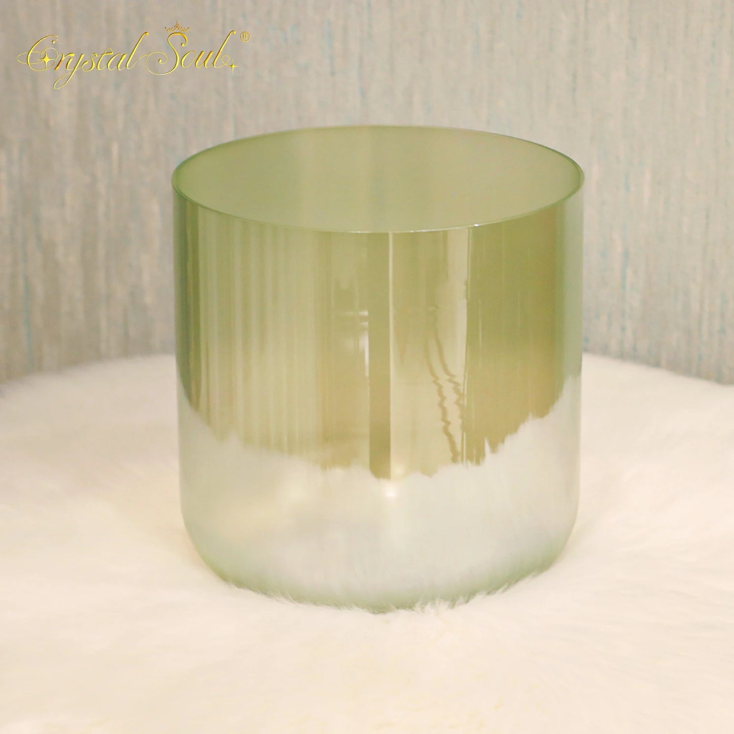 Green Crystal Singing Bowl-ToShay.org