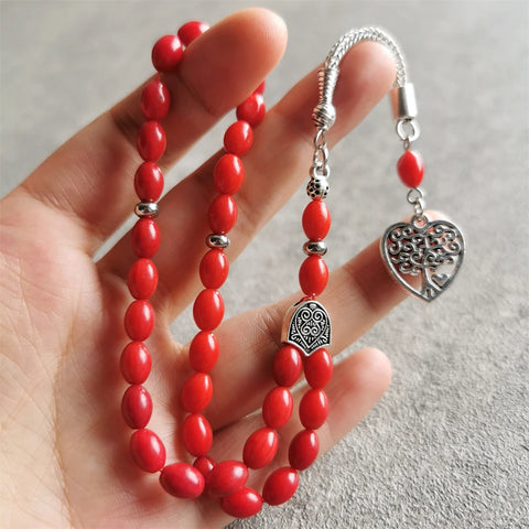 Red Coral Prayer Beads-ToShay.org