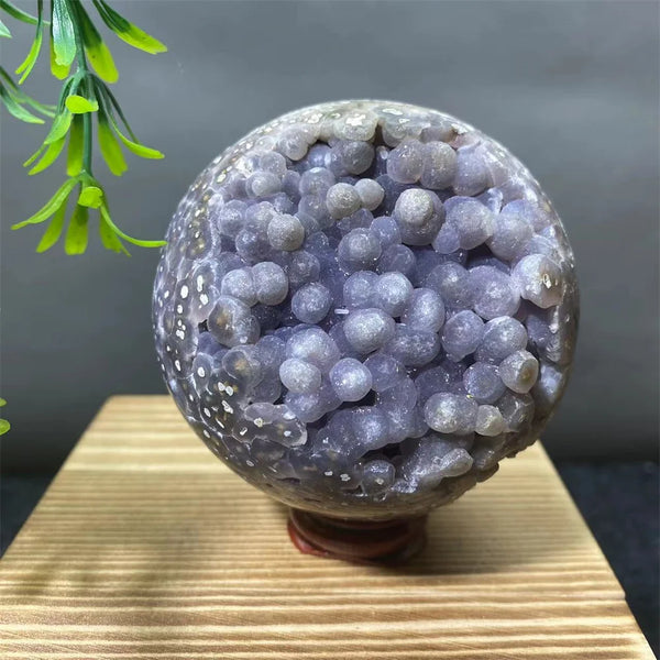 Purple Grape Agate Ball-ToShay.org