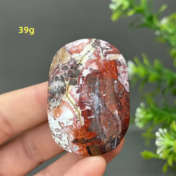 Red Agate Palm Stone-ToShay.org