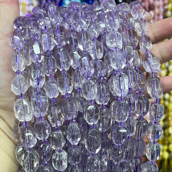 Purple Amethyst Crystal Beads-ToShay.org