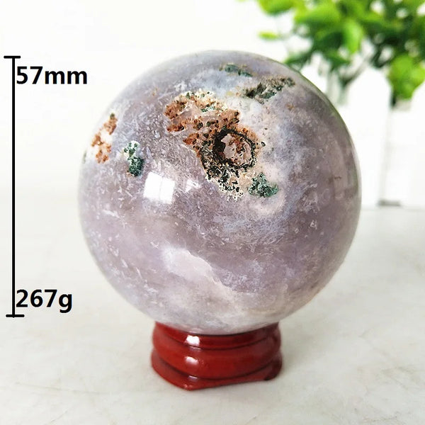 Pink Amethyst Geode Crystal Ball-ToShay.org