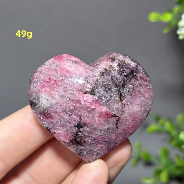 Pink Rose Rhodochrosite Heart-ToShay.org