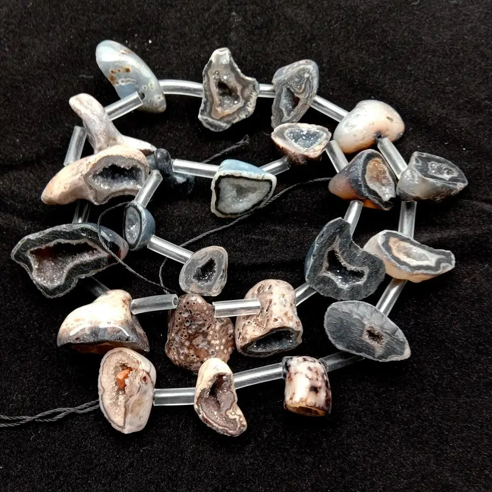Grey Agate Chip Beads-ToShay.org