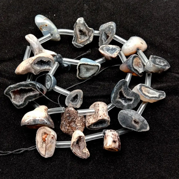 Grey Agate Chip Beads-ToShay.org