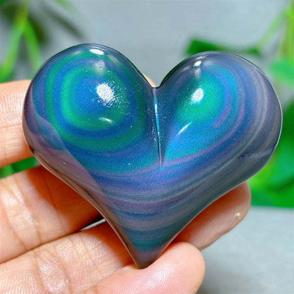 Rainbow Obsidian Heart-ToShay.org