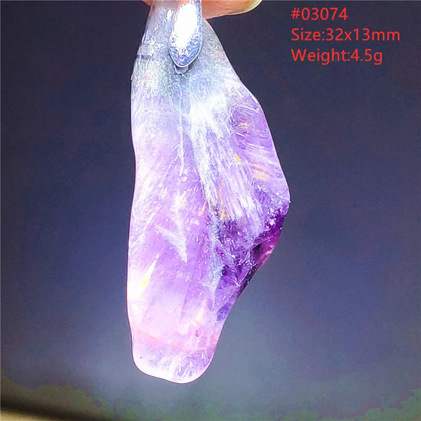 Purple Cacoxenite Auralite Pendant-ToShay.org