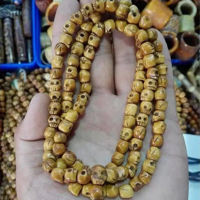 Tibetan Yak Bone Skull Beads-ToShay.org