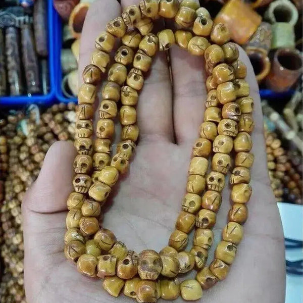 Tibetan Yak Bone Skull Beads-ToShay.org