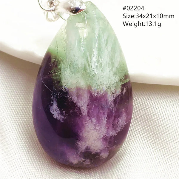 Green Blue Fluorite Pendant-ToShay.org