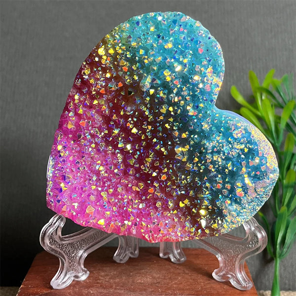 Rainbow Aura Crystal Heart-ToShay.org