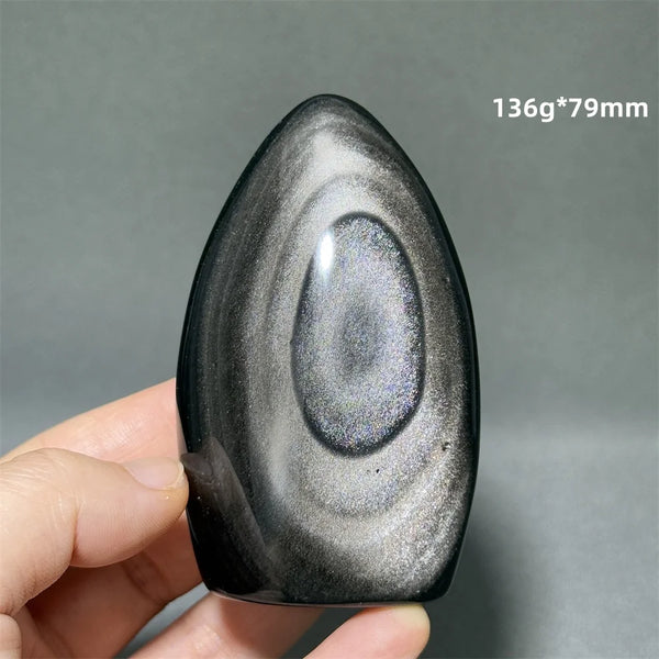 Silver Obsidian Torch-ToShay.org