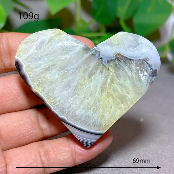 Black Silk Agate Heart-ToShay.org