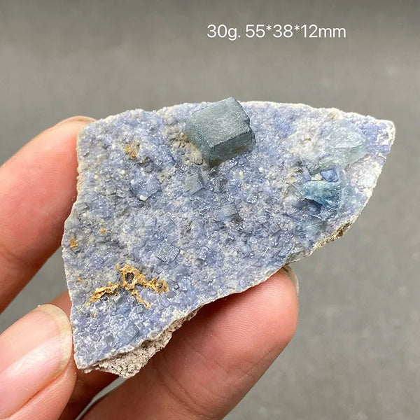 Blue Fluorite Crystal-ToShay.org