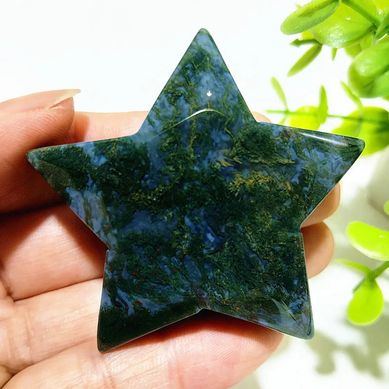 Green Moss Agate Star-ToShay.org