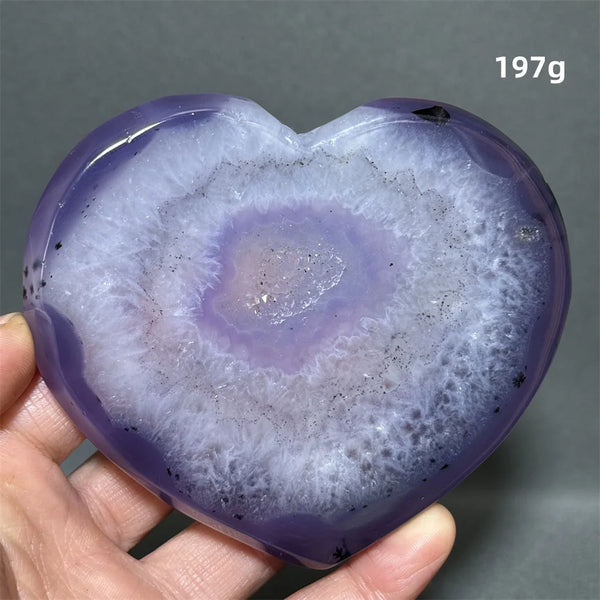 Purple Agate Geode Heart-ToShay.org