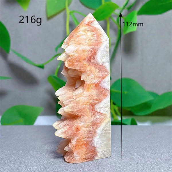Orange Agate Tooth Cluster Point-ToShay.org