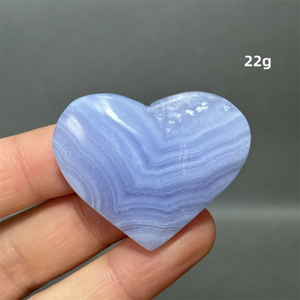 Blue Lace Crystal Heart-ToShay.org