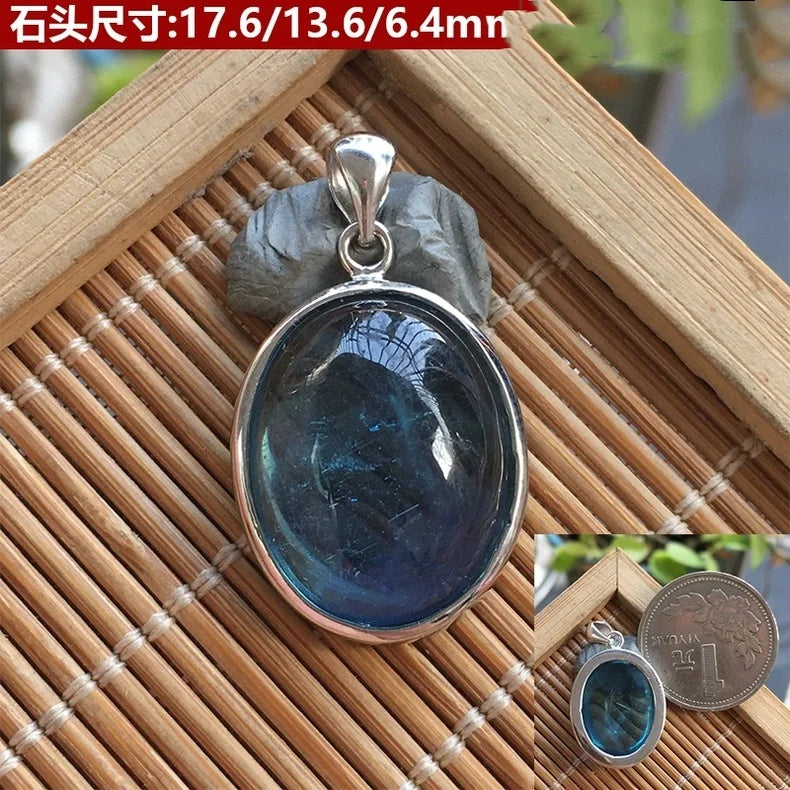 Blue Aquamarine Pendant-ToShay.org