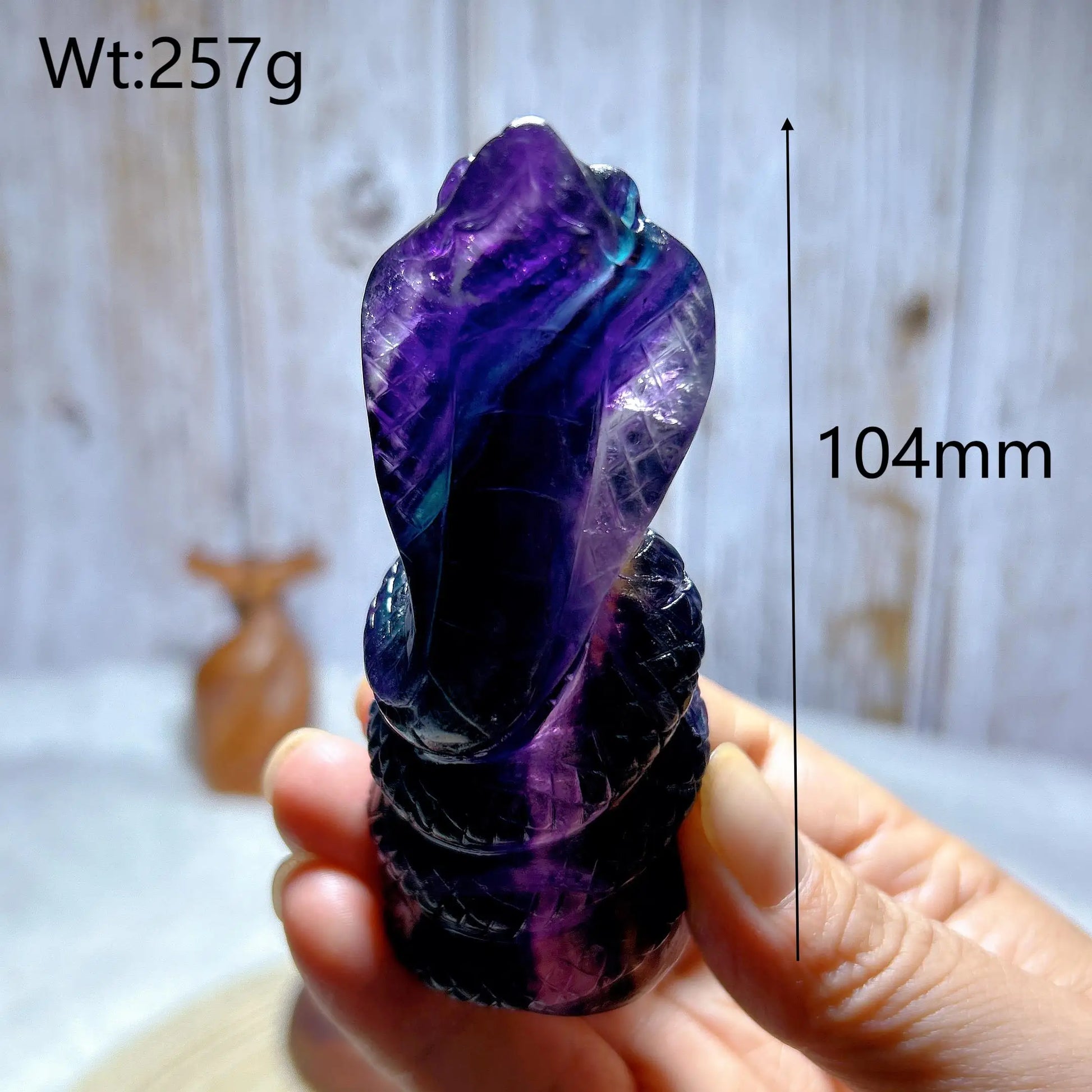 Rainbow Fluorite Snake-ToShay.org