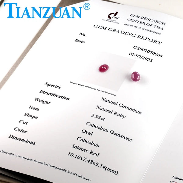 Red Ruby Cabochon-ToShay.org