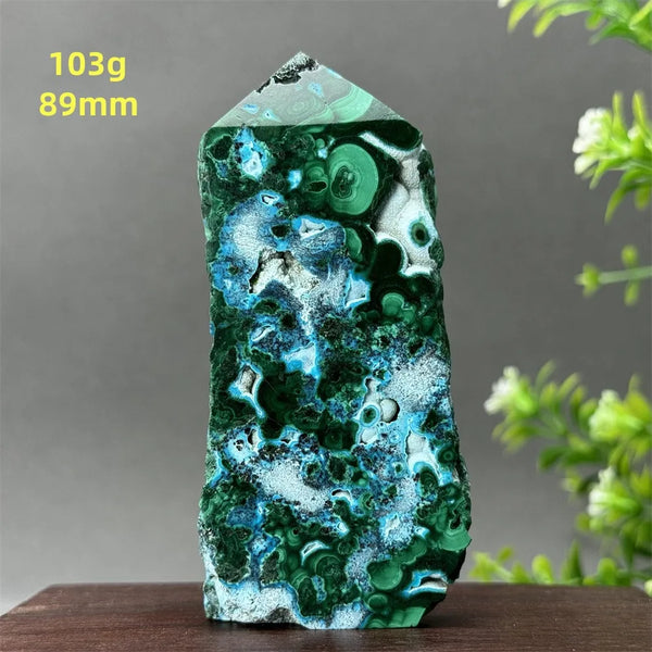 Blue Chrysocolla Tower-ToShay.org