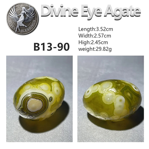 Green Gobi Flower Eye Agate-ToShay.org