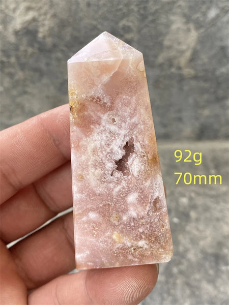 Pink Amethyst Cherry Blossom Agate-ToShay.org