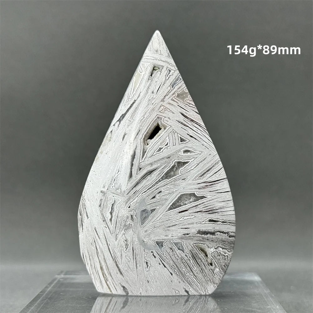 White Lace Agate Torch-ToShay.org
