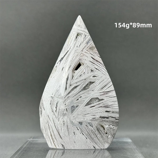 White Lace Agate Torch-ToShay.org