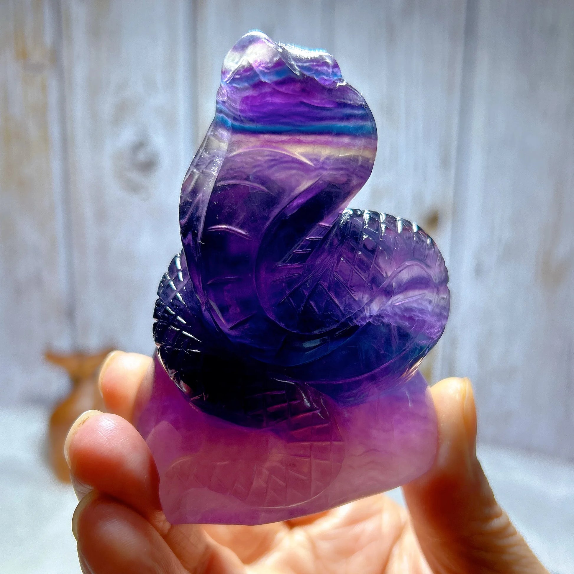 Rainbow Fluorite Snake-ToShay.org