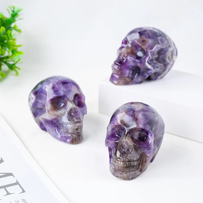 Purple Amethyst Skull-ToShay.org
