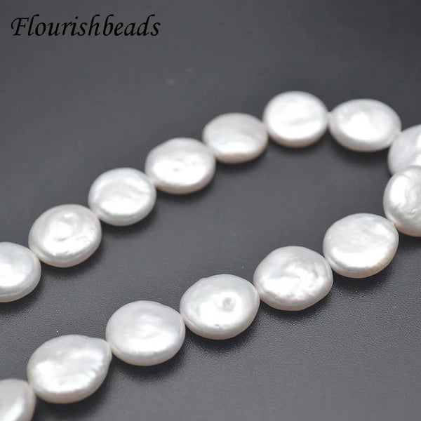 White Pearl Coin Beads-ToShay.org