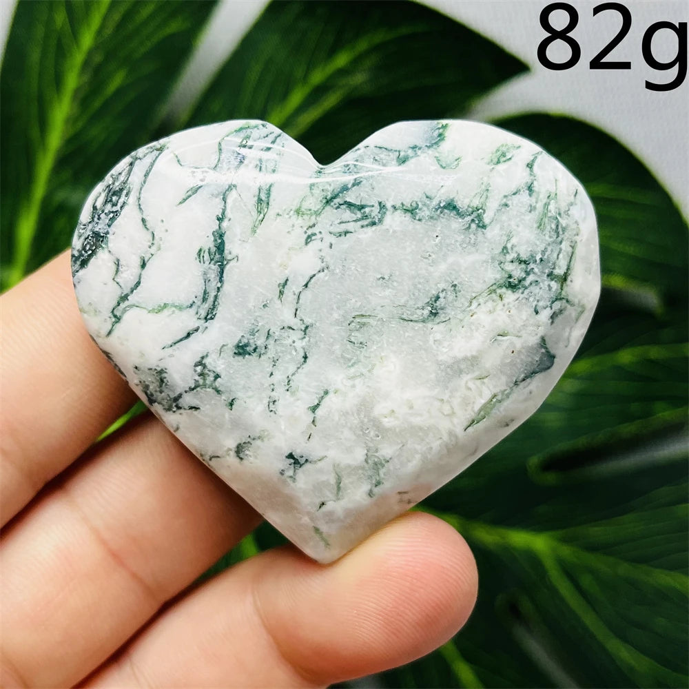 Green Moss Agate Heart-ToShay.org