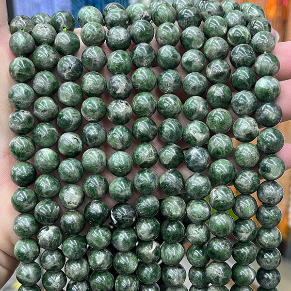 Green Diopside Crystal Beads-ToShay.org